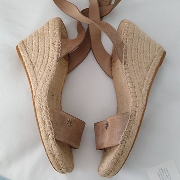 Tory Burch Bima Espadrille Sport Suede Wedge 7.5 - Picture 8 of 16